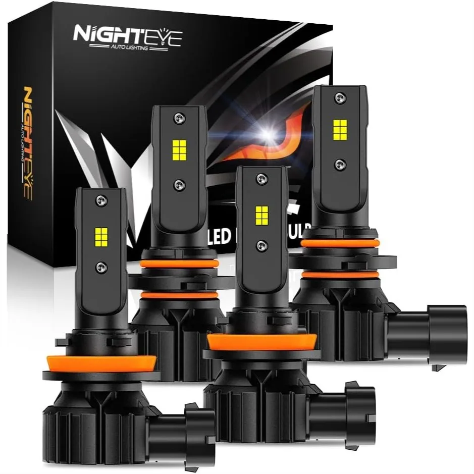 LED Fog Light Bulbs 9005 9006 40000LM 6500K Plug and Play High Low Beam Combo Pack of 4
LED Fog Light Bulbs 9005 9006 40000LM 6500K Plug and Play High Low Beam Combo Pack of 4