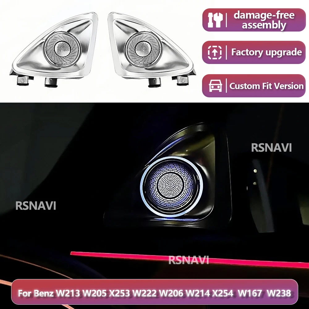 RSNAVI Factory settings For Benz W213 W205 X253 W222 W206 W214 X254 W167 W238 C/E/S/CLA-Class 2016-2023 4DRotary Tweeter Speaker
RSNAVI Factory settings For Benz W213 W205 X253 W222 W206 W214 X254 W167 W238 C/E/S/CLA-Class 2016-2023 4DRotary Tweeter Speaker