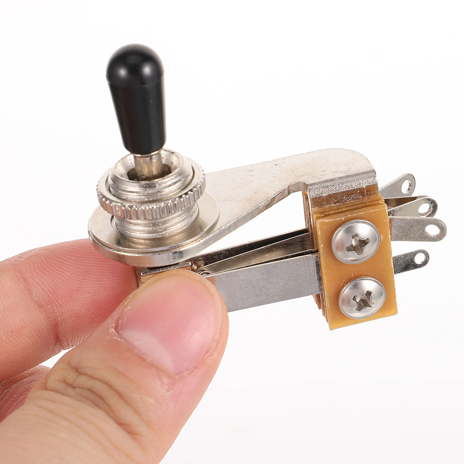 Electric Guitar 3 Way L Shaped Metal Toggle Switch Black Cap Durable Replacement Parts Accessories Guitar Hardware
Electric Guitar 3 Way L Shaped Metal Toggle Switch Black Cap Durable Replacement Parts Accessories Guitar Hardware