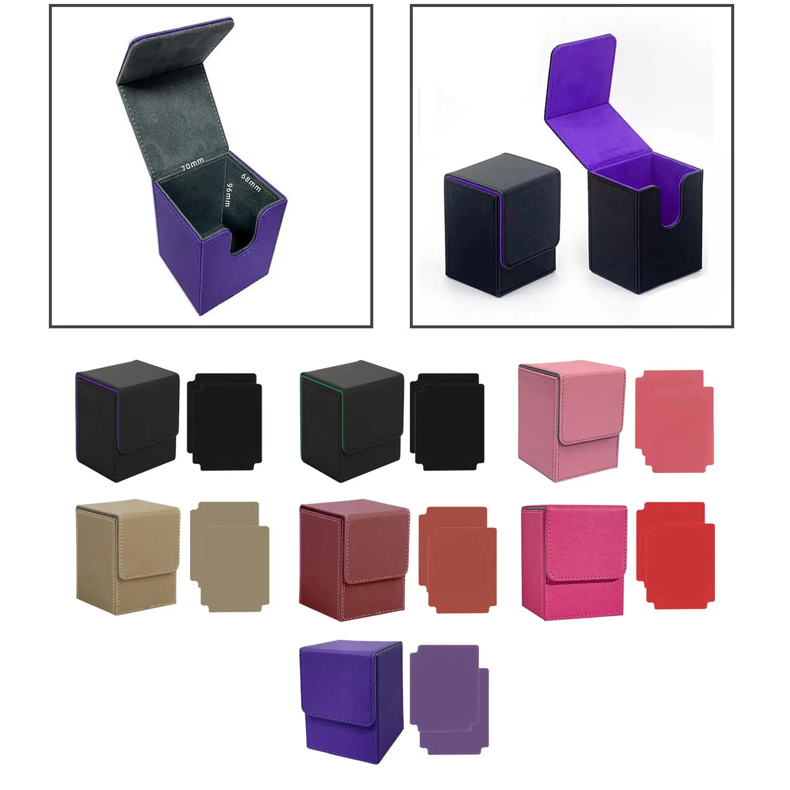 Колода для коллекционных карточек, портативный держатель, коллекционная игра, защитные пленки из искусственной кожи, коробка для хранения карт, чехол для игровых карт, органайзер для карт
Колода для коллекционных карточек, портативный держатель, коллекционная игра, защитные пленки из искусственной кожи, коробка для хранения карт, чехол для игровых карт, органайзер для карт