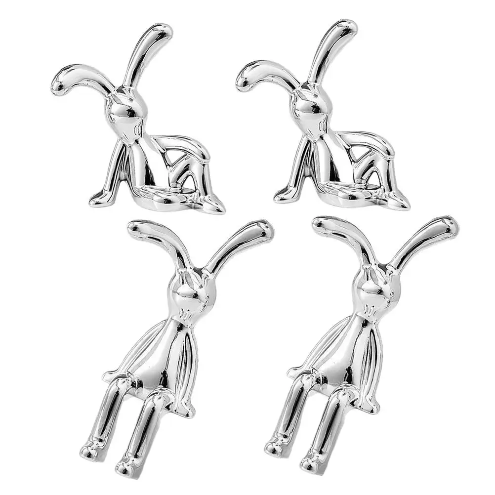 4 Pcs Bunny Decorative Ornaments Rabbit Shelf Sitter Figurine Cute Bunnies Sculpture Decoration Silver Kawaii Desk Home
4 Pcs Bunny Decorative Ornaments Rabbit Shelf Sitter Figurine Cute Bunnies Sculpture Decoration Silver Kawaii Desk Home