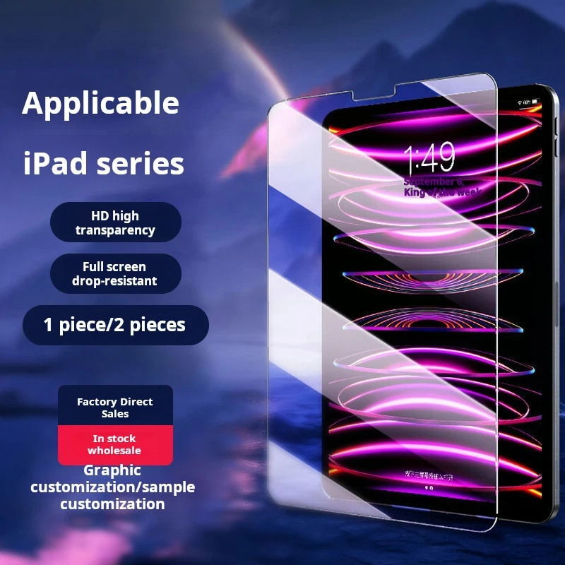 Suitable for Apple flat tempered glass film for iPad 10 tempered film Pro tempered film for iPad 2024 tempered film
Suitable for Apple flat tempered glass film for iPad 10 tempered film Pro tempered film for iPad 2024 tempered film
