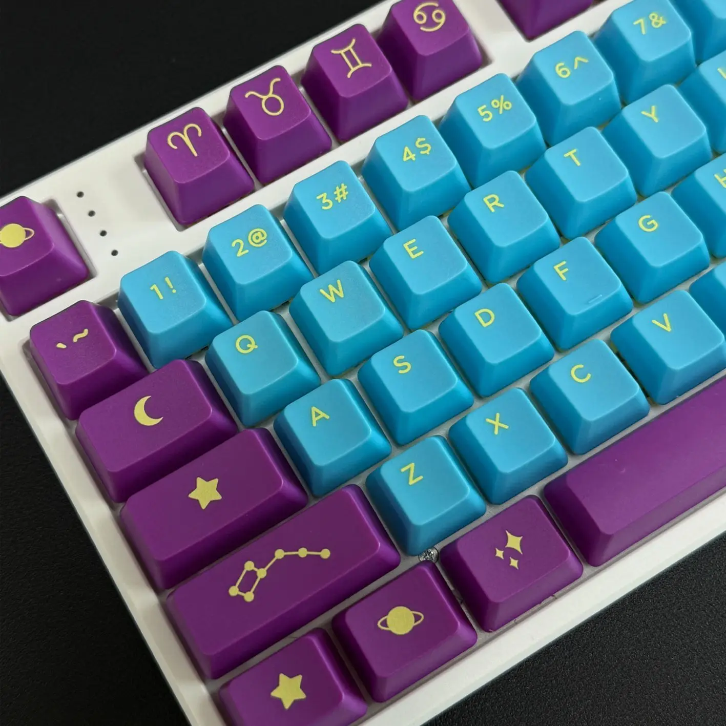 Constellation Keycap Mechanical Keyboard Keycap OEM Height PBT Material 87/104/61
Constellation Keycap Mechanical Keyboard Keycap OEM Height PBT Material 87/104/61