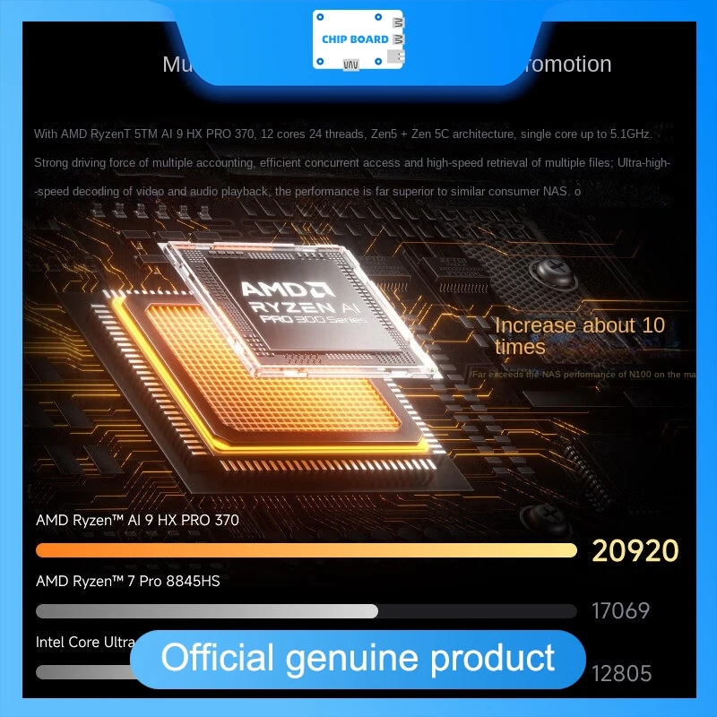 MINISFORUM N5 Pro: Ryzen AI 9 HX Powered Mini PC with 5-Bay NAS, 10GbE for Enterprise AI & Media Storage
MINISFORUM N5 Pro: Ryzen AI 9 HX Powered Mini PC with 5-Bay NAS, 10GbE for Enterprise AI & Media Storage