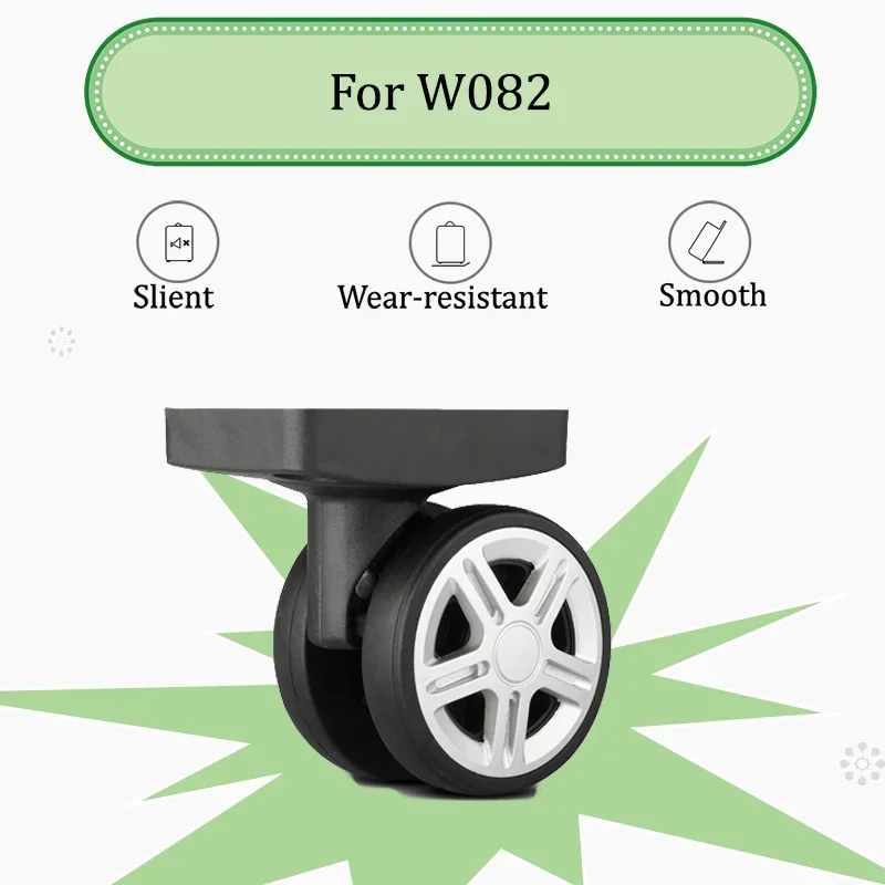 For W082 Luggage Trolley Castor Wheel Accessory Kit - Includes Anti-Loosening Screws + Installation Tools Silent and Smooth
For W082 Luggage Trolley Castor Wheel Accessory Kit - Includes Anti-Loosening Screws + Installation Tools Silent and Smooth