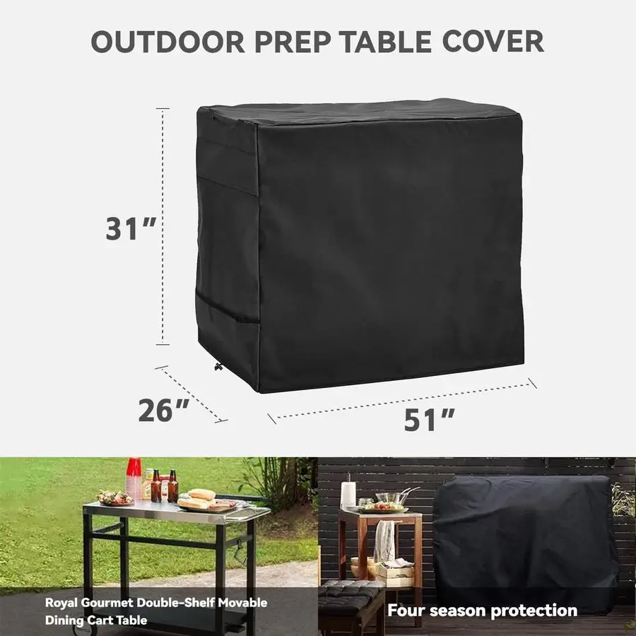 Oven Table Cover Heavy Duty Waterproof Cover for Pizza Oven Cart Table,Compatible with 51 inch Outdoor Utility Cart and Storage
Oven Table Cover Heavy Duty Waterproof Cover for Pizza Oven Cart Table,Compatible with 51 inch Outdoor Utility Cart and Storage