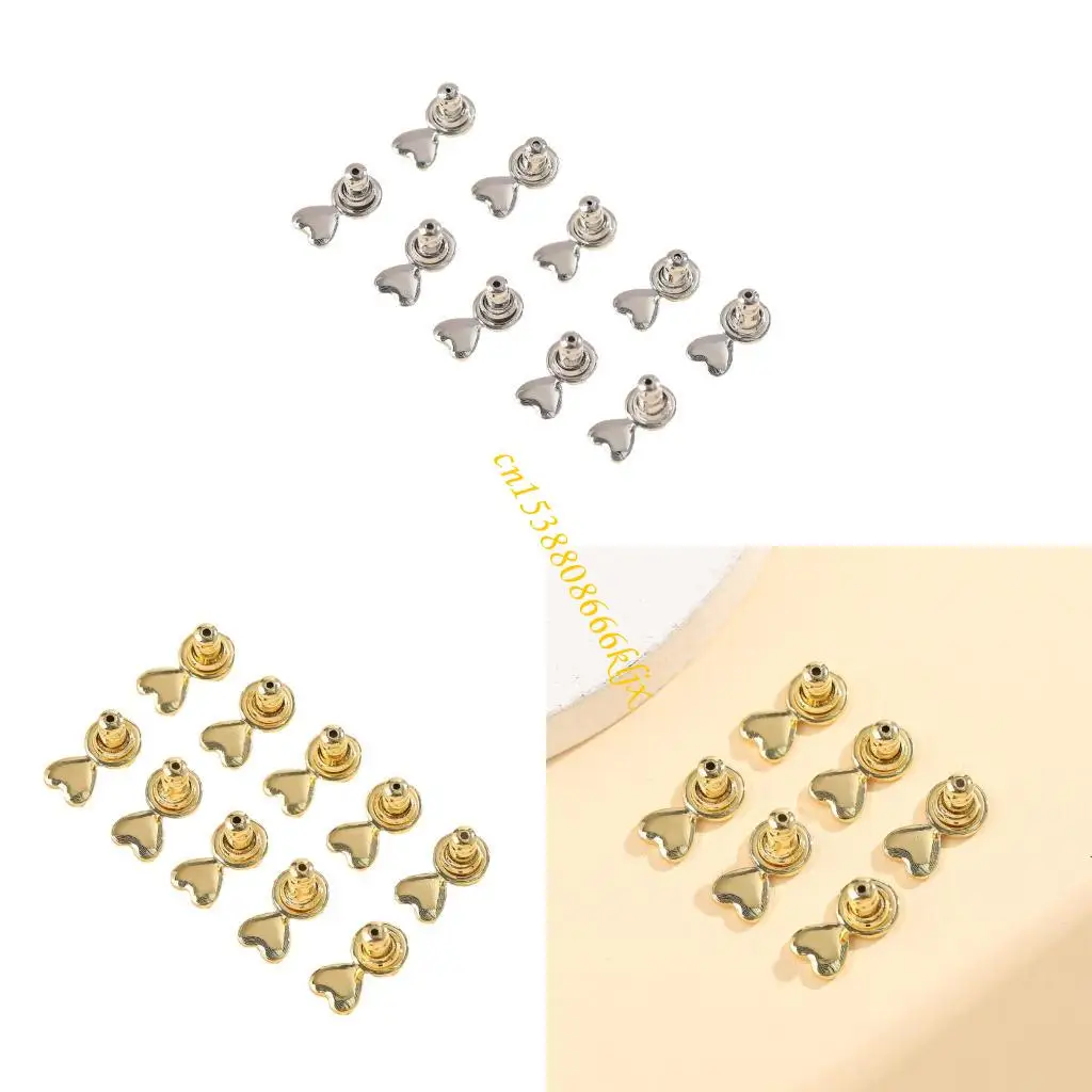 Premium Heart Earring Backings Sweat Resistant Fadeless Comfort Wear Jewelry Accessory Set For Women And Girls 066C
Premium Heart Earring Backings Sweat Resistant Fadeless Comfort Wear Jewelry Accessory Set For Women And Girls 066C