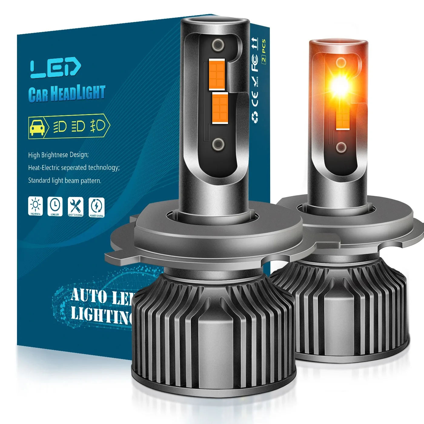 9145 2504 5202 LED Headlight Bulbs 12V 50W 2000K Amber Light Energy Saving Easy Install
9145 2504 5202 LED Headlight Bulbs 12V 50W 2000K Amber Light Energy Saving Easy Install