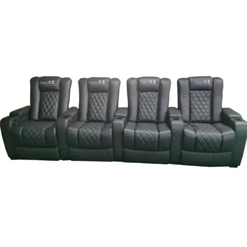 Reclining functional theater seating automatic leather single sofa high end sofas
Reclining functional theater seating automatic leather single sofa high end sofas