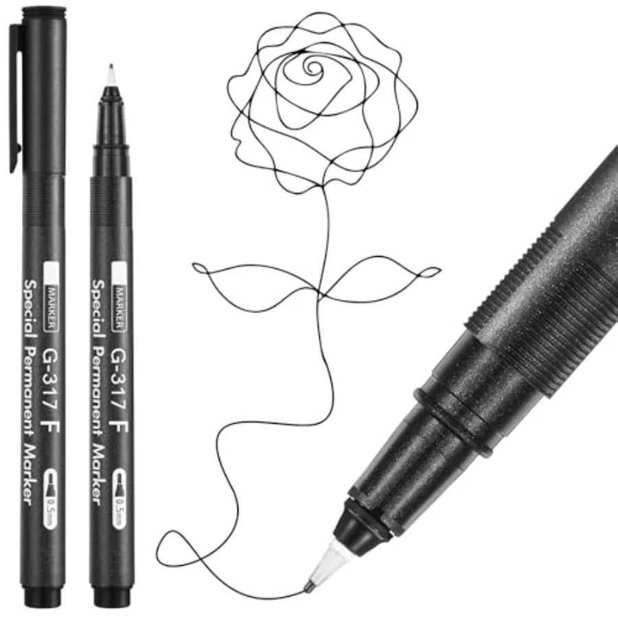 2 Pcs Photo Pen 0.5mm Photo Marker, Waterproof, Light-resistant, Quick Drying, Marker Pen for Slick Surface Writing Greeting Ca
2 Pcs Photo Pen 0.5mm Photo Marker, Waterproof, Light-resistant, Quick Drying, Marker Pen for Slick Surface Writing Greeting Ca