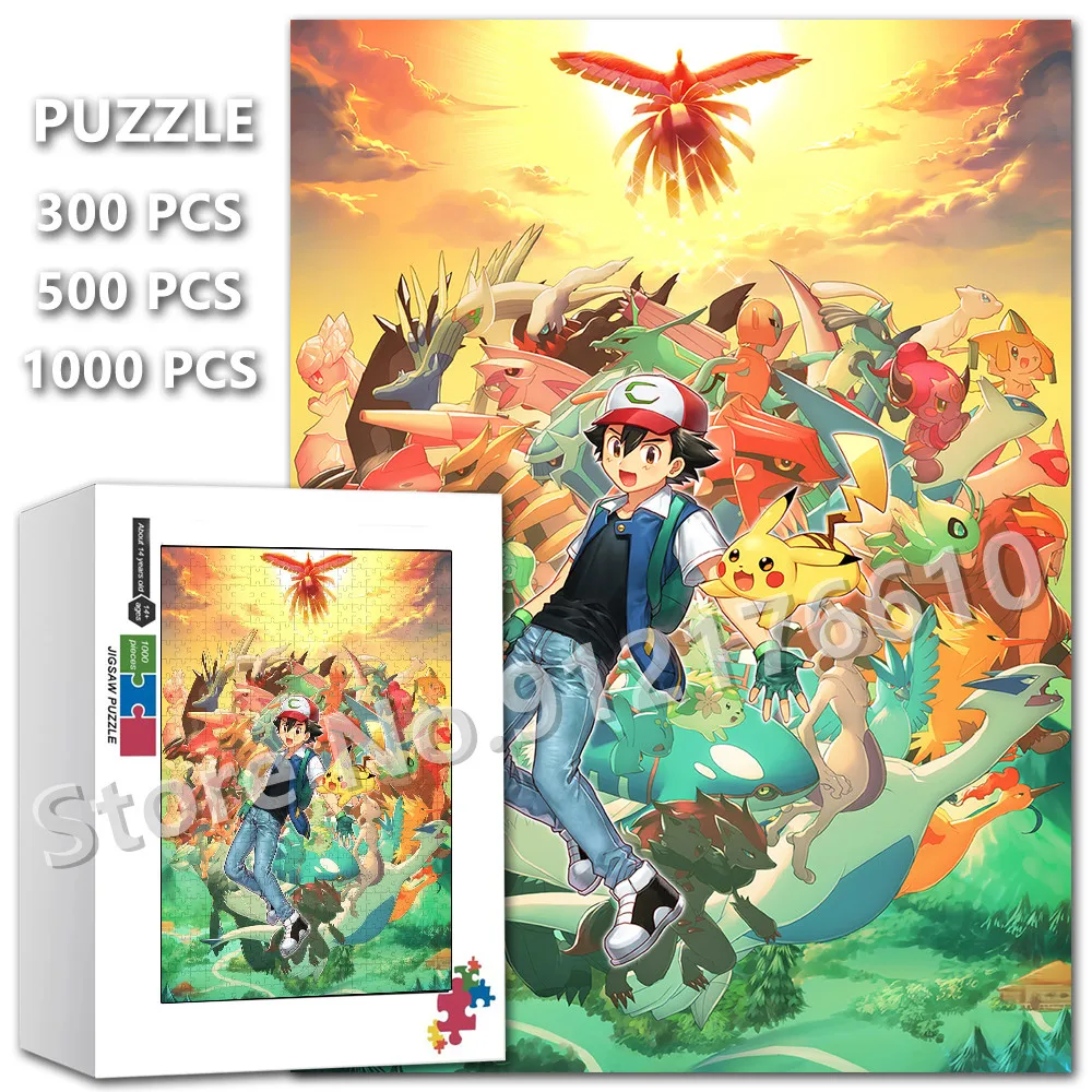 Nursery Cartoon Jigsaw Puzzles Pokemon 108/200/300/500/1000 Pieces Pikachu Anime Toys Puzzle Decompress Educational Gifts
Nursery Cartoon Jigsaw Puzzles Pokemon 108/200/300/500/1000 Pieces Pikachu Anime Toys Puzzle Decompress Educational Gifts