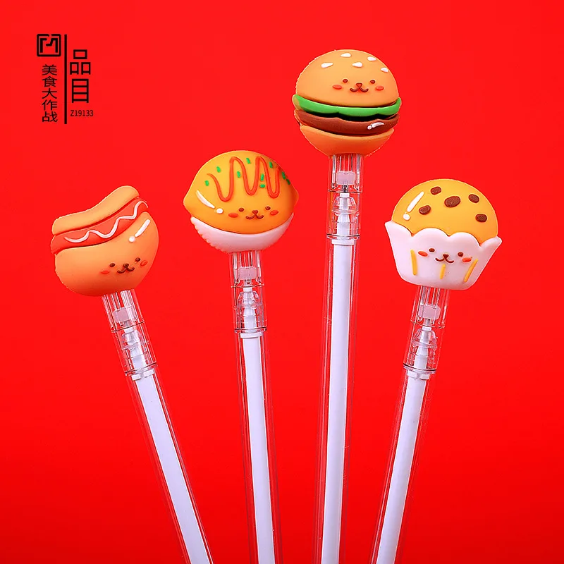 48PCS Creative Cartoon Cute Hamburger Gourmet Neutral Pen Fountain Pen Student Study Test Office Signature Pen Factory
48PCS Creative Cartoon Cute Hamburger Gourmet Neutral Pen Fountain Pen Student Study Test Office Signature Pen Factory