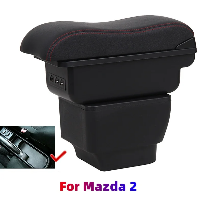 High-quality Car Armrest Box For Mazda 2 Leather Arm Rest Center Console Storage Box Interior Retrofit with USB Accessories
High-quality Car Armrest Box For Mazda 2 Leather Arm Rest Center Console Storage Box Interior Retrofit with USB Accessories