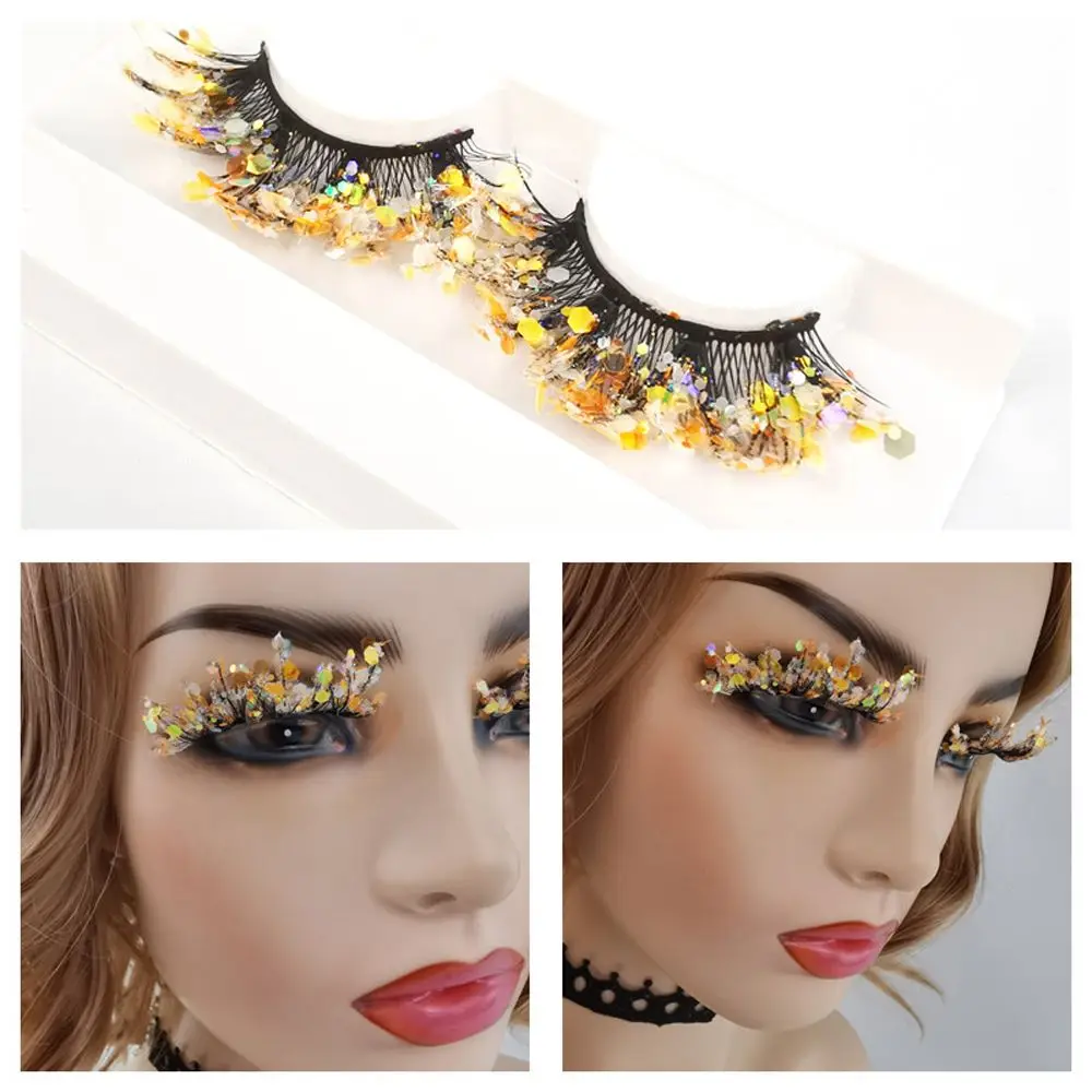 INS Colorful Women Dramatic Party Stage Makeup Luminous Eyelashes Fake Eyelashes Glitter Colored Eyelashes Lashes Extension
INS Colorful Women Dramatic Party Stage Makeup Luminous Eyelashes Fake Eyelashes Glitter Colored Eyelashes Lashes Extension
