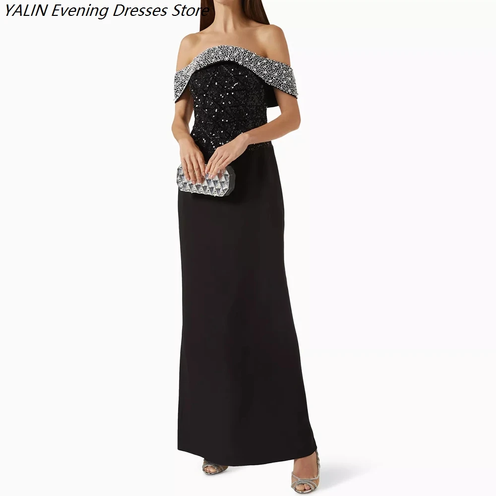 Women's A-line Evening Dresses Ankle-length Off The Shoulder Sleeveless Prom Dresses Fashion Sequined Beading Customized Gowns
Women's A-line Evening Dresses Ankle-length Off The Shoulder Sleeveless Prom Dresses Fashion Sequined Beading Customized Gowns