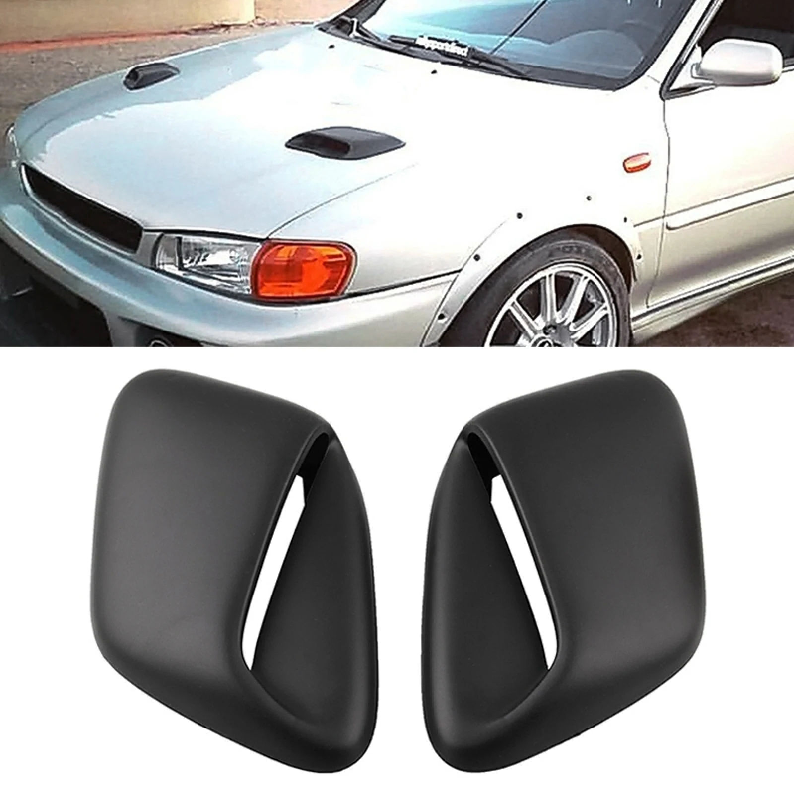 2 PCS Car Air Intake Scoop Bonnet Hood Vent Louver Cooling Panel Trim Set for Subaru 1999-2001
2 PCS Car Air Intake Scoop Bonnet Hood Vent Louver Cooling Panel Trim Set for Subaru 1999-2001