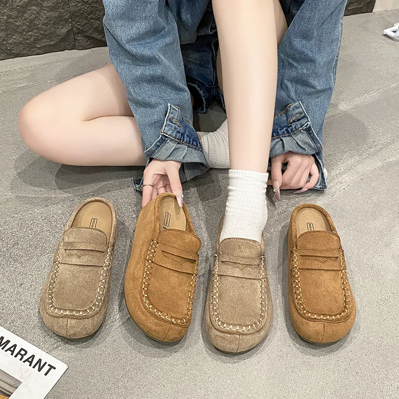 2026 Autumn New Retro Thick Bottom Casual Women Slip-On Toe Cover Half Slippers No Heel Mules Fashionable French ...
2026 Autumn New Retro Thick Bottom Casual Women Slip-On Toe Cover Half Slippers No Heel Mules Fashionable French ...