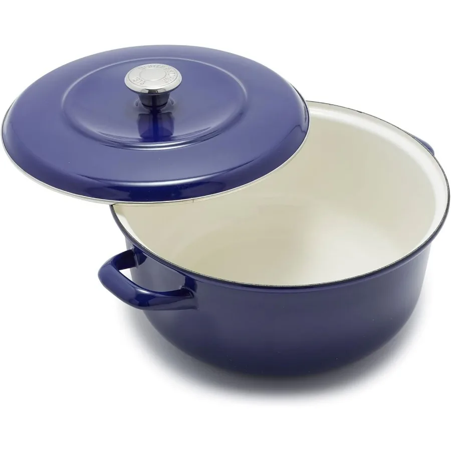 7QT Круглая голландская кастрюля с крышкой, кастрюля из эмалированного железа в европейском стиле, индукционные и все варочные панели, тушения, тушения, тушения,
7QT Круглая голландская кастрюля с крышкой, кастрюля из эмалированного железа в европейском стиле, индукционные и все варочные панели, тушения, тушения, тушения,