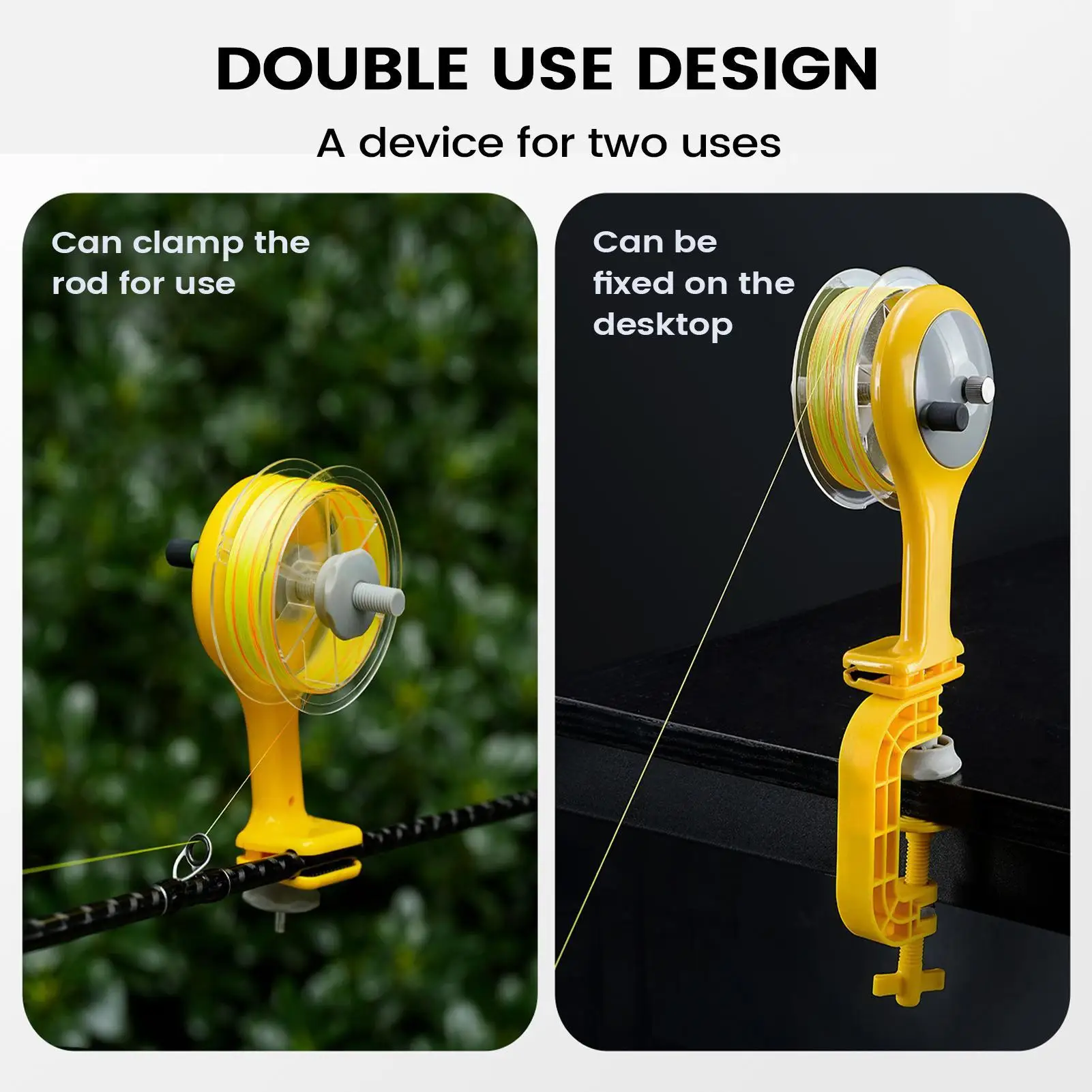 Fishing Line Spooler with Clamp Anti-Twist Winder Line Spooler for Fishing Reels for Casting Catfishing Ice Beach Boat Lake
Fishing Line Spooler with Clamp Anti-Twist Winder Line Spooler for Fishing Reels for Casting Catfishing Ice Beach Boat Lake