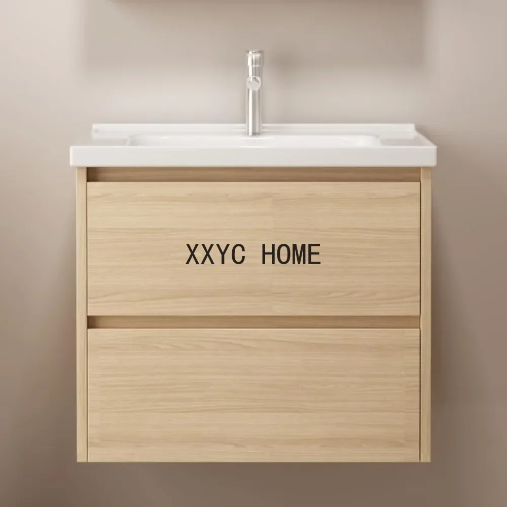 24" Wall Mounted Bathroom Vanity, Modern Floating Vanity with 2 Soft-Close Drawers, Chrome Faucet, Pop up Drain, P-Trap (Walnut)
24" Wall Mounted Bathroom Vanity, Modern Floating Vanity with 2 Soft-Close Drawers, Chrome Faucet, Pop up Drain, P-Trap (Walnut)