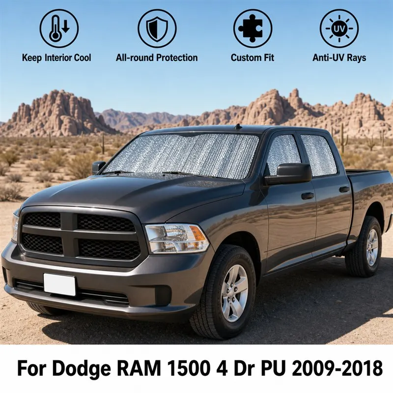 For Dodge RAM 1500 4 Dr PU 2009-2018 Full Set Car Window Sunshades UV Block Privacy Heat Insulated Foldable Car Curtain
For Dodge RAM 1500 4 Dr PU 2009-2018 Full Set Car Window Sunshades UV Block Privacy Heat Insulated Foldable Car Curtain