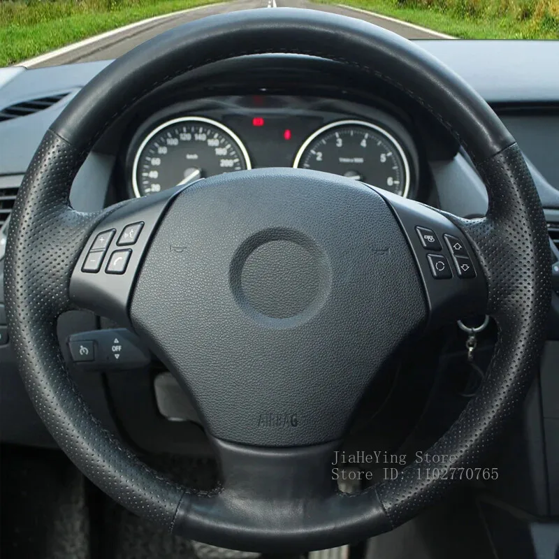 Hand-stitched Anti-slip Artificial Leather Hand-Stitched Steering Wheel Cover For BMW E90 E91 320 318i Interior Accessories
Hand-stitched Anti-slip Artificial Leather Hand-Stitched Steering Wheel Cover For BMW E90 E91 320 318i Interior Accessories