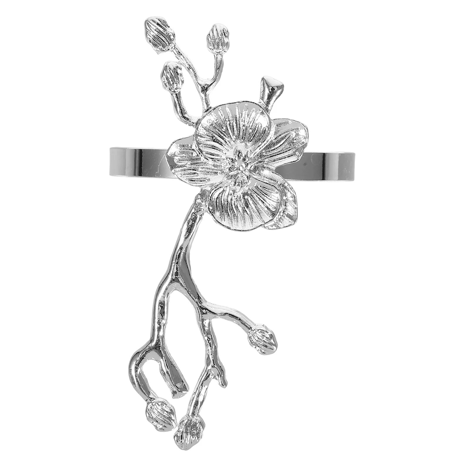 Exquisite Flower Napkin Rings Metal Alloy Plum Blossom Design for Dinner Table Decoration Wedding Party Banquet Home Use
Exquisite Flower Napkin Rings Metal Alloy Plum Blossom Design for Dinner Table Decoration Wedding Party Banquet Home Use
