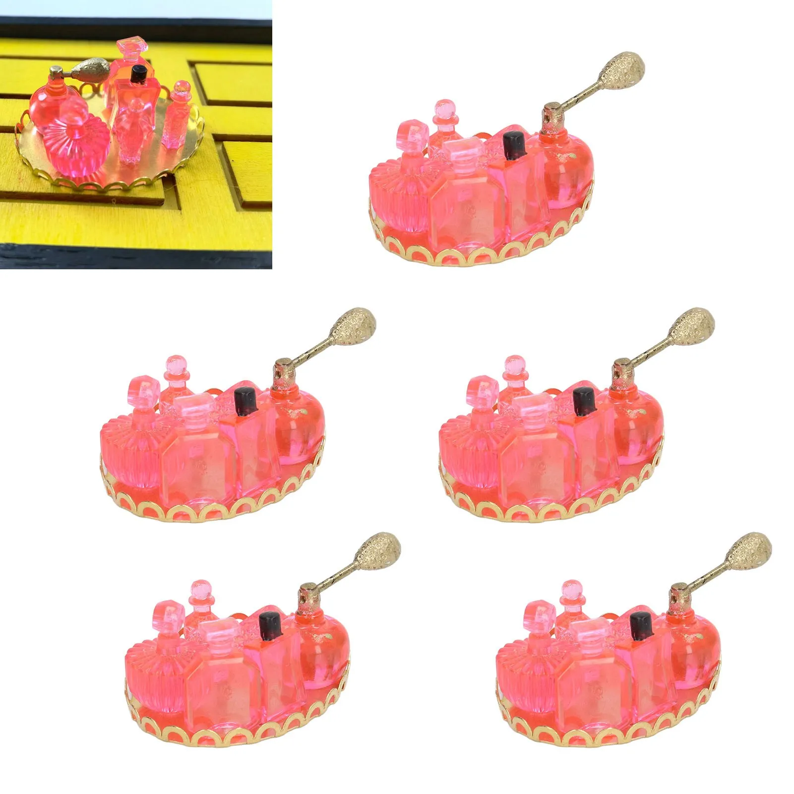 1:12 1:6 Miniature Fragrance Model Golden Tray Dollhouse Perfume Bottles for DIY Decoration Dollhouse Perfume Bottles
1:12 1:6 Miniature Fragrance Model Golden Tray Dollhouse Perfume Bottles for DIY Decoration Dollhouse Perfume Bottles