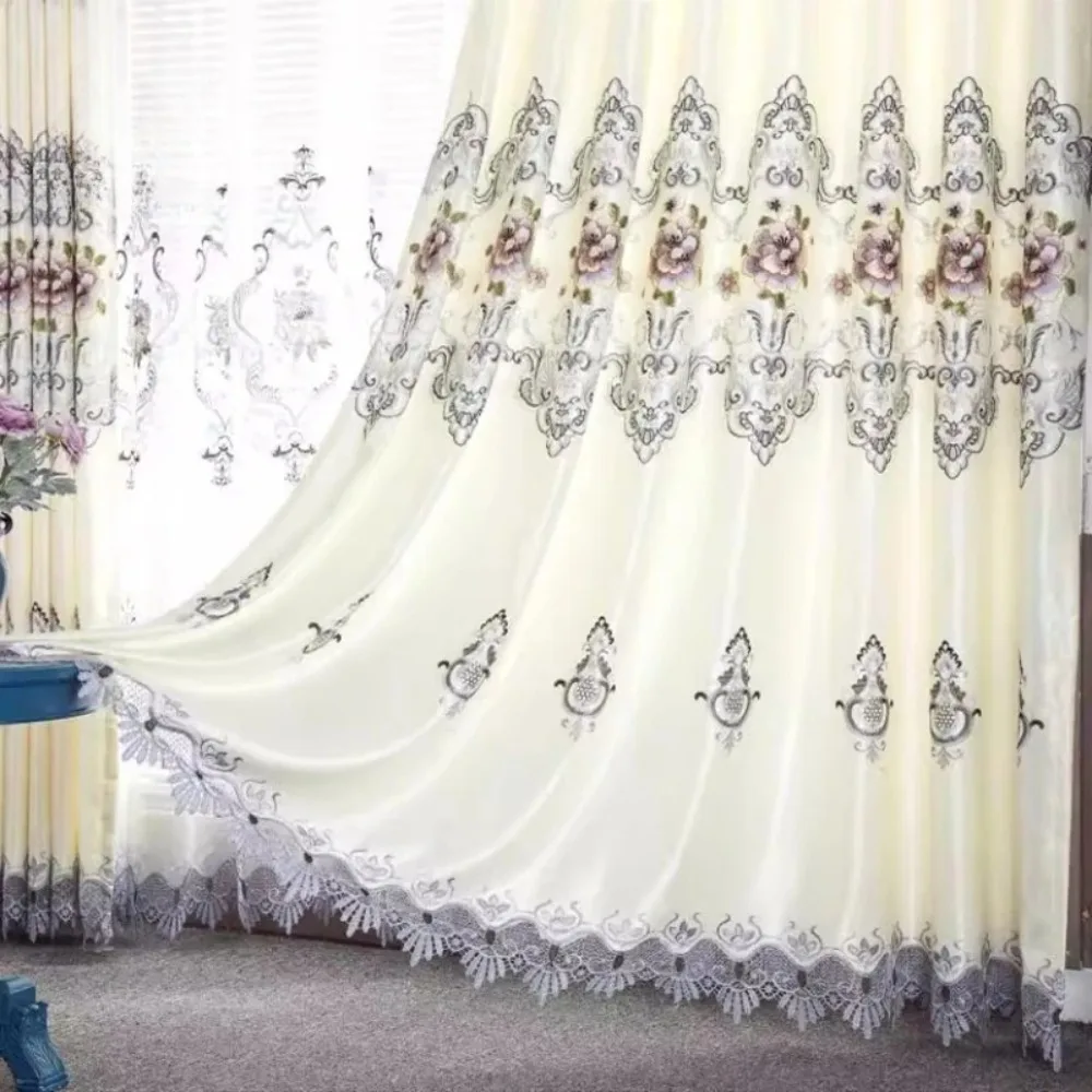 Роскошные плотные шторы с европейской вышивкой для гостиной, спальни, длиной до пола, прозрачные шторы из тюля на заказ
Роскошные плотные шторы с европейской вышивкой для гостиной, спальни, длиной до пола, прозрачные шторы из тюля на заказ