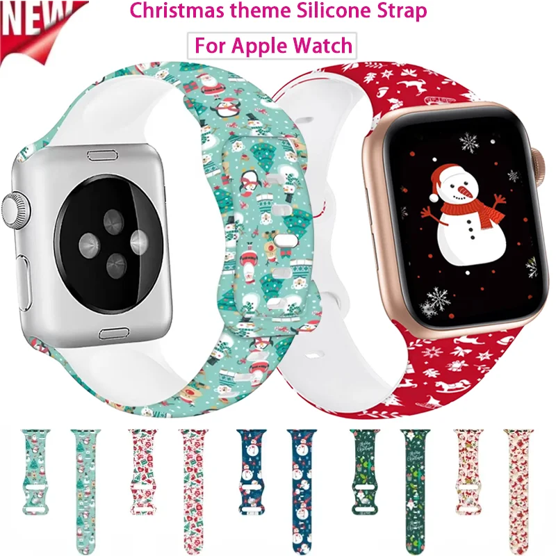Спортивный силиконовый ремешок для Apple Watch Ultra 3/2 49 мм 11 10 42 мм 46 мм Браслет с рождественским принтом iWatch 9 8 7 6 5 4 SE3 Браслет
Спортивный силиконовый ремешок для Apple Watch Ultra 3/2 49 мм 11 10 42 мм 46 мм Браслет с рождественским принтом iWatch 9 8 7 6 5 4 SE3 Браслет