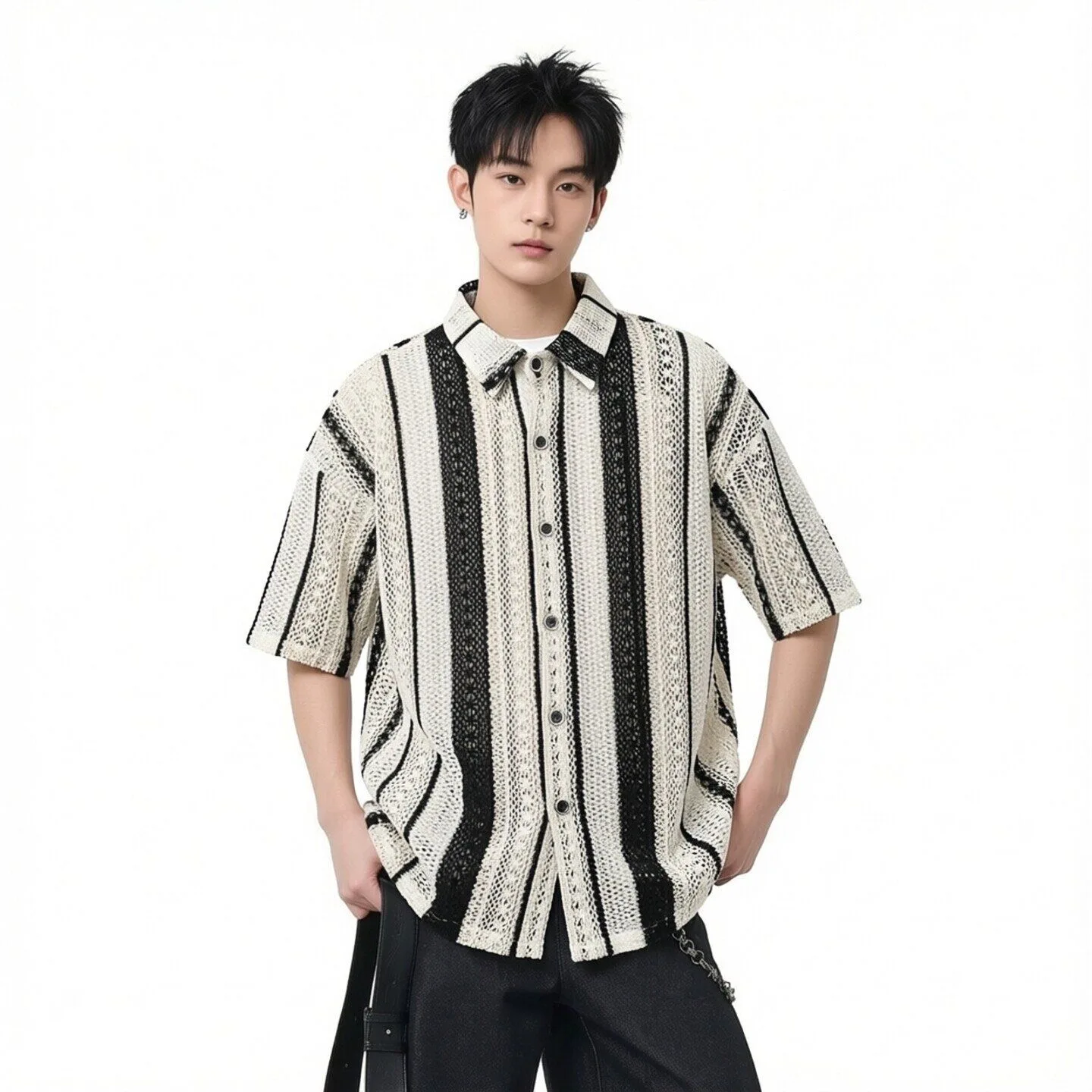 City Boy Y2K Ins Chic Japanese Style Shirts Tops Male Striped Handsome Blouse Men Elegant Party Night Club Daily Streetwear Tees
City Boy Y2K Ins Chic Japanese Style Shirts Tops Male Striped Handsome Blouse Men Elegant Party Night Club Daily Streetwear Tees