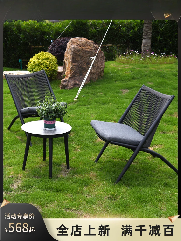 Baishi Leisure Outdoor Courtyard Woven Rope Table and Chair Three piece Set Waterproof Home Terrace Balcony One Table and Two Ch
Baishi Leisure Outdoor Courtyard Woven Rope Table and Chair Three piece Set Waterproof Home Terrace Balcony One Table and Two Ch