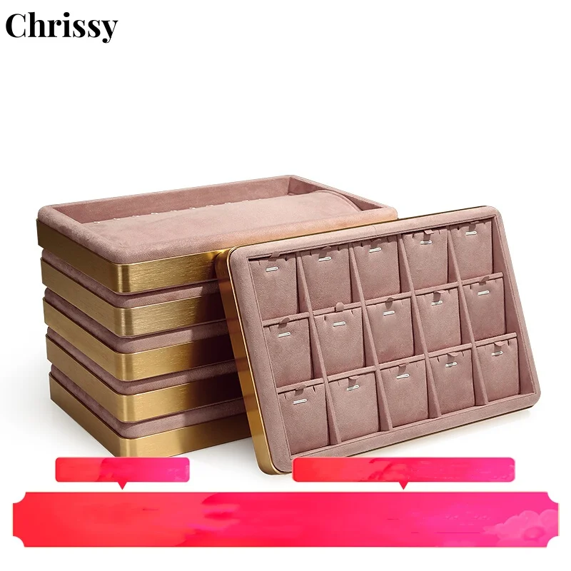 Metal Frame High-end Jewelry Display Porps 6 Slot Tray Earring Organizer Box Pendant Show Rings Necklace Storage Case For Shop
Metal Frame High-end Jewelry Display Porps 6 Slot Tray Earring Organizer Box Pendant Show Rings Necklace Storage Case For Shop