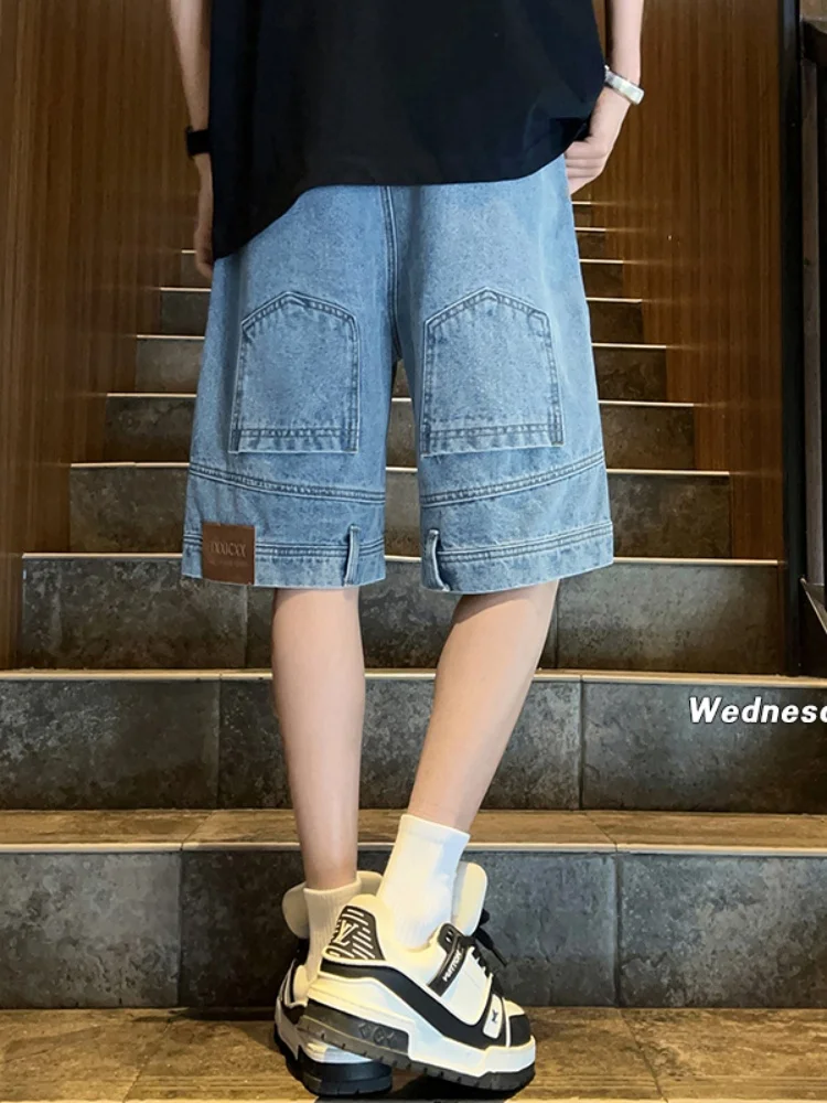 American Sle Worn-In Men's Denim orts Mid-Waist Straight-Leg Loose Fit Summer orts Youth Trend Resistant Wear
American Sle Worn-In Men's Denim orts Mid-Waist Straight-Leg Loose Fit Summer orts Youth Trend Resistant Wear