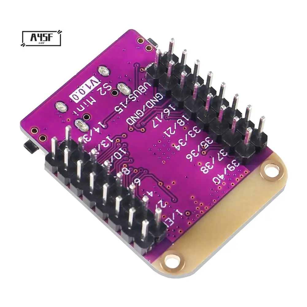 A45F-4Pcs ESP32 S2 Mini V1.0.0 Wifi IOT Board Based ESP32-S2FN4R2 ESP32-S2 4MB Flash 2MB PSRAM Micropython
A45F-4Pcs ESP32 S2 Mini V1.0.0 Wifi IOT Board Based ESP32-S2FN4R2 ESP32-S2 4MB Flash 2MB PSRAM Micropython