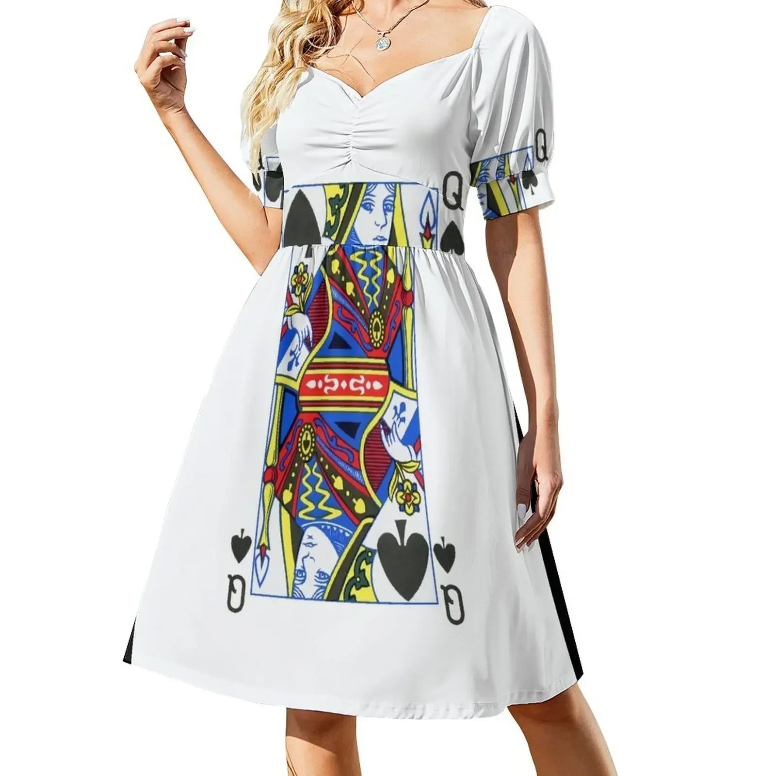 Queen of Spades Shirt| Group Halloween Costume| Deck Of Cards Short-Sleeved Dress prom dress Clothing female Dress
Queen of Spades Shirt| Group Halloween Costume| Deck Of Cards Short-Sleeved Dress prom dress Clothing female Dress