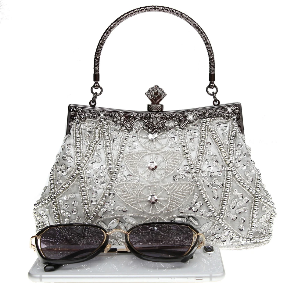 SHELKSBAG 1920s Vintage Women Evening Clutch Bag Geometric Beaded Clutches Elegant Purses Luxury Party Wedding Evening Bags
SHELKSBAG 1920s Vintage Women Evening Clutch Bag Geometric Beaded Clutches Elegant Purses Luxury Party Wedding Evening Bags