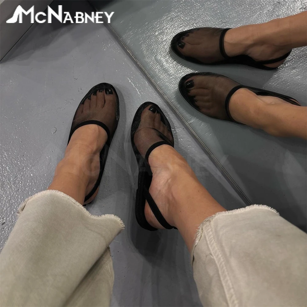 Black Mesh Flat Sandals for Women Back Strap Round Toe Comfortable Flat Shoes Concise Designer Style Flat Summer Shoes in Stock
Black Mesh Flat Sandals for Women Back Strap Round Toe Comfortable Flat Shoes Concise Designer Style Flat Summer Shoes in Stock