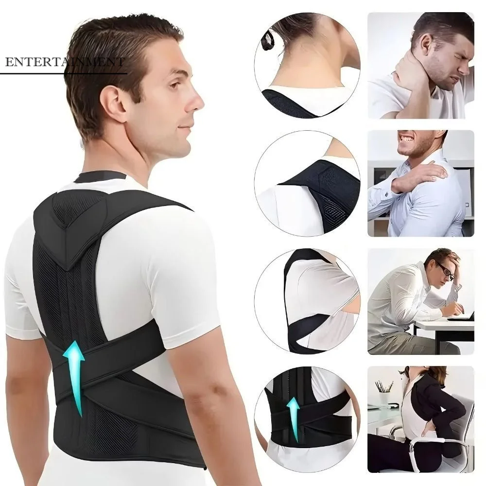 Adjustable Straps Posture Corrector Black 5 Size Back Posture Brace Breathable Reinforced Belt Back Trainer Office Use
Adjustable Straps Posture Corrector Black 5 Size Back Posture Brace Breathable Reinforced Belt Back Trainer Office Use