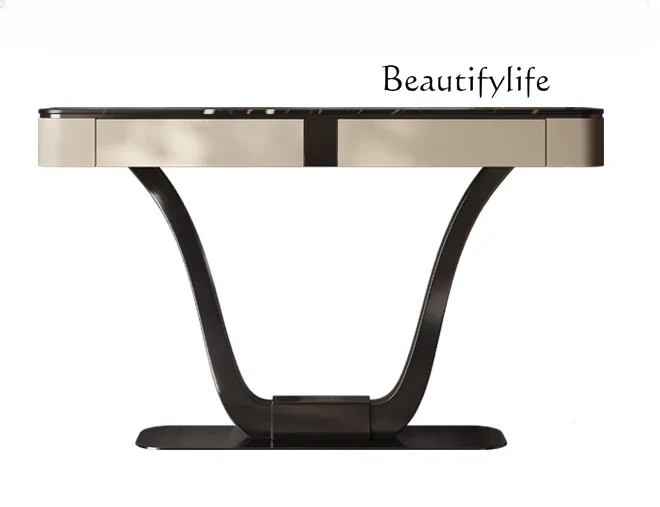 N Affordable Luxury Style Stone Plate Console Tables Modern Minimalist Living Room Side View High-End Art Entrance Cabinet
N Affordable Luxury Style Stone Plate Console Tables Modern Minimalist Living Room Side View High-End Art Entrance Cabinet