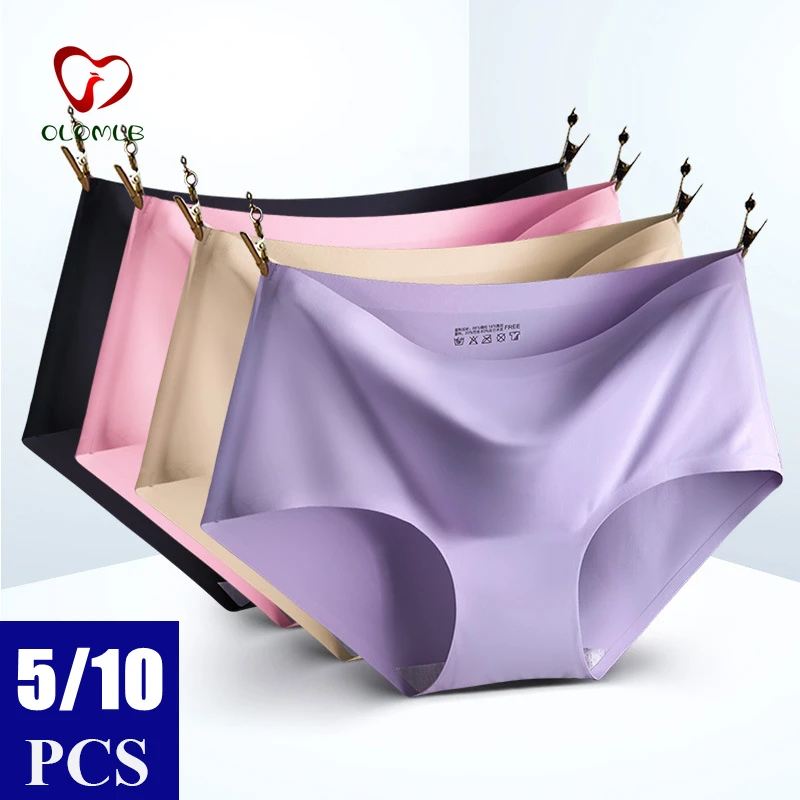 10PCS Women's Panties Solid Seamless Underwear Plus Size Comfortable Briefs Silk Satin Lingerie Health trackless UnderpantsIce
10PCS Women's Panties Solid Seamless Underwear Plus Size Comfortable Briefs Silk Satin Lingerie Health trackless UnderpantsIce