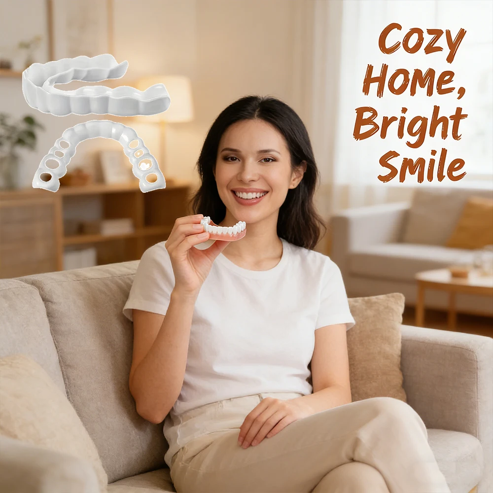Adult Adjustable Cosmetic Dentures Set, Snap-on Portable Fake Teeth Braces, Easily Decorate Teeth Gaps to Enhance Personal H2931
Adult Adjustable Cosmetic Dentures Set, Snap-on Portable Fake Teeth Braces, Easily Decorate Teeth Gaps to Enhance Personal H2931