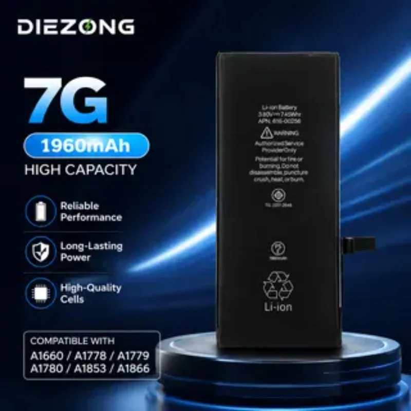 High-Performance Fast Charging Persistent Standby in Stock 1960mAh 3.8V Battery for IPhone7G A1660 A1778 A1779 A1780 A1853 A1866
High-Performance Fast Charging Persistent Standby in Stock 1960mAh 3.8V Battery for IPhone7G A1660 A1778 A1779 A1780 A1853 A1866