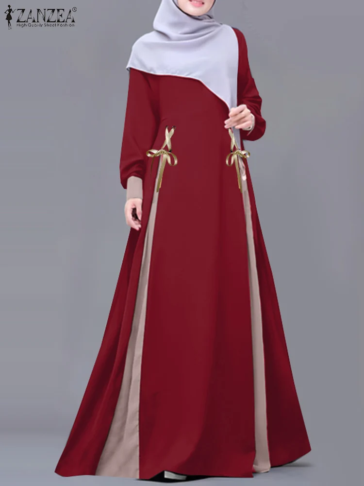 2025 ZANZEA Fashion Women Patchwork Muslim Dress Abaya Elegant Long Sleeve Loose Sundress IsIamic Robe Dubai Hijab Vestidos
2025 ZANZEA Fashion Women Patchwork Muslim Dress Abaya Elegant Long Sleeve Loose Sundress IsIamic Robe Dubai Hijab Vestidos