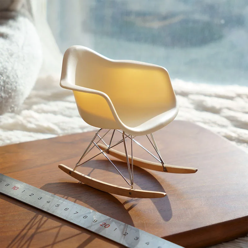 Simple Handmade Mini Rocking Chair Model, Creative and Modern Home Decoration, Landscaping Miniature Chair Ornaments
Simple Handmade Mini Rocking Chair Model, Creative and Modern Home Decoration, Landscaping Miniature Chair Ornaments