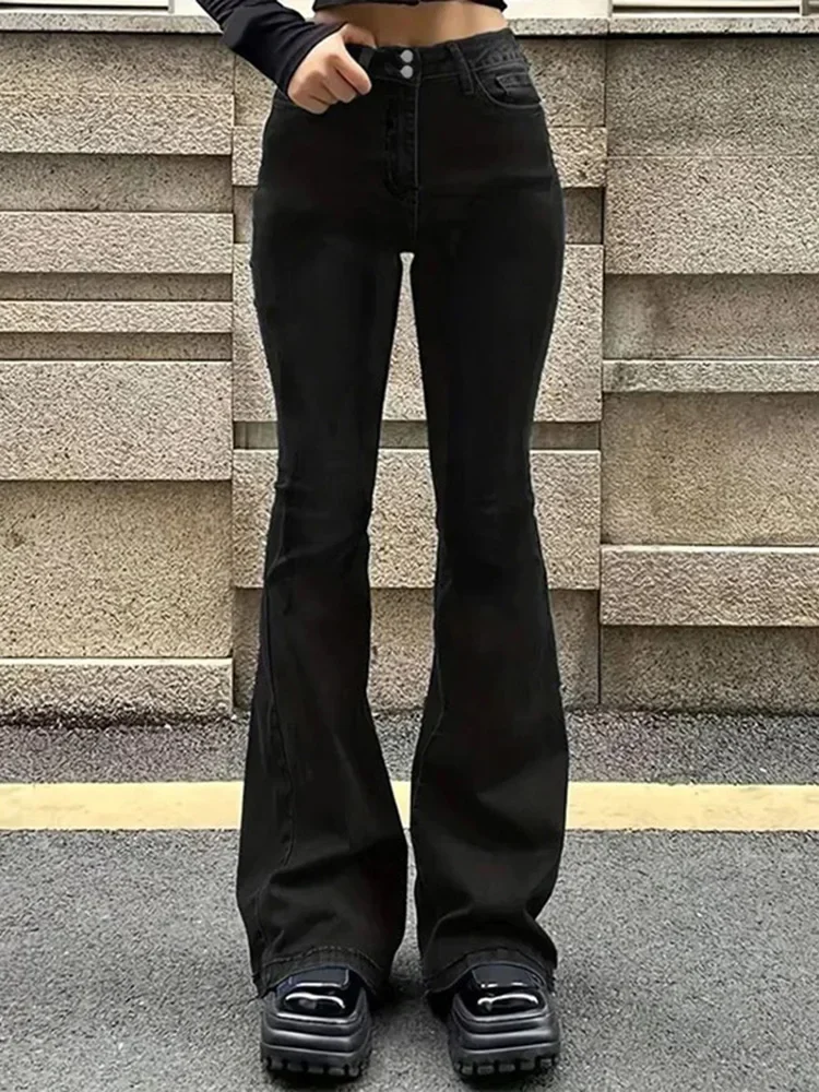 Summer Lady High Rise Bell Bottoms Denim Pants 2025 New Women Stretchy Flare Jeans Girls Slim Fit Black Gray Blue Flare Trousers
Summer Lady High Rise Bell Bottoms Denim Pants 2025 New Women Stretchy Flare Jeans Girls Slim Fit Black Gray Blue Flare Trousers
