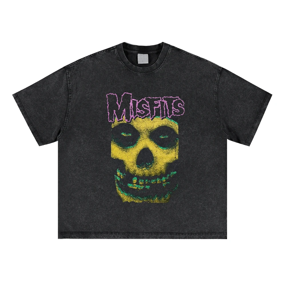 Retro Rock The Misfits Music Album Graphic T-Shrit Men's Vintage Washed Oversized Short Sleeve T Shirts Hip Hop Streetwear Tops
Retro Rock The Misfits Music Album Graphic T-Shrit Men's Vintage Washed Oversized Short Sleeve T Shirts Hip Hop Streetwear Tops