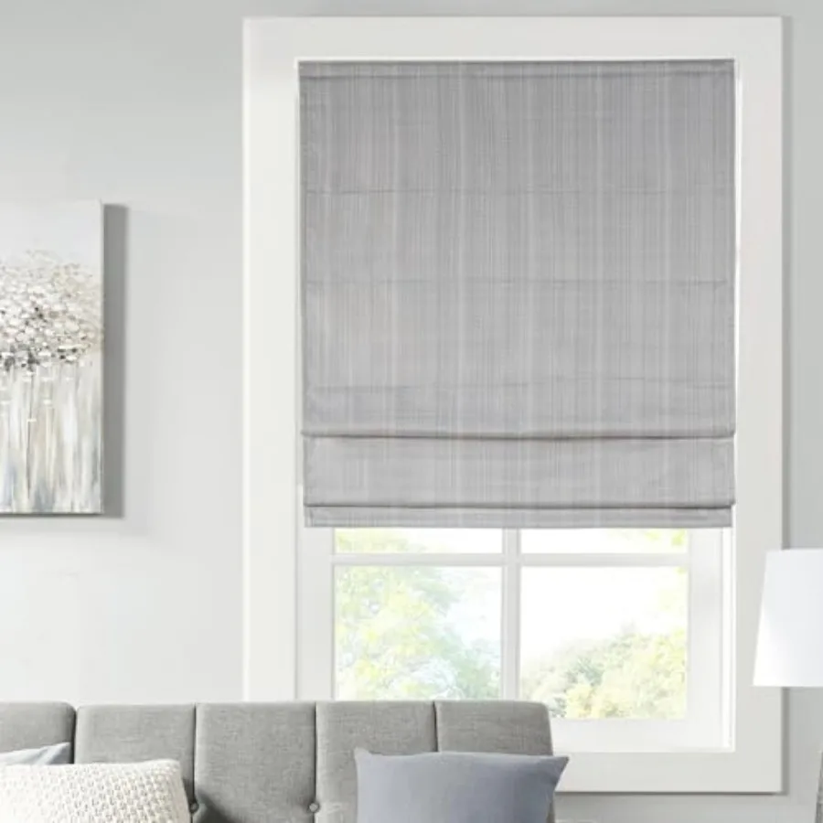 Galen Cordless Roman Shade,,Sheen Grey Room Darkening, Thermal Insulated, Energy Efficient Window Blind with Subtle Fabric for
Galen Cordless Roman Shade,,Sheen Grey Room Darkening, Thermal Insulated, Energy Efficient Window Blind with Subtle Fabric for