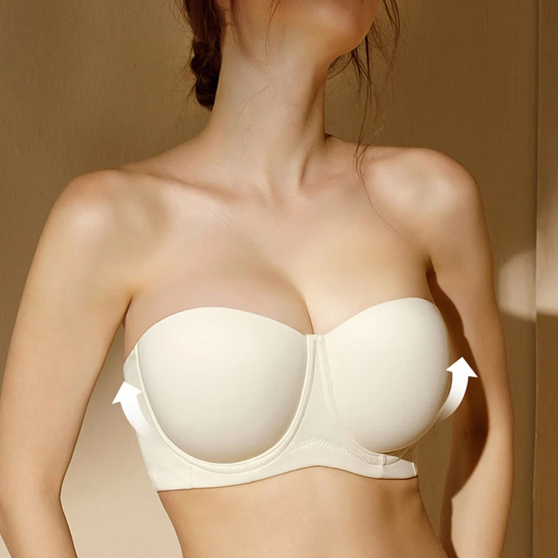 Womens Strapless Bra Multiway Push Up Brassiere Seamless Slightly Lined Lift Underwire Female Lingerie 32 34 36 38 40 42 C D E F
Womens Strapless Bra Multiway Push Up Brassiere Seamless Slightly Lined Lift Underwire Female Lingerie 32 34 36 38 40 42 C D E F