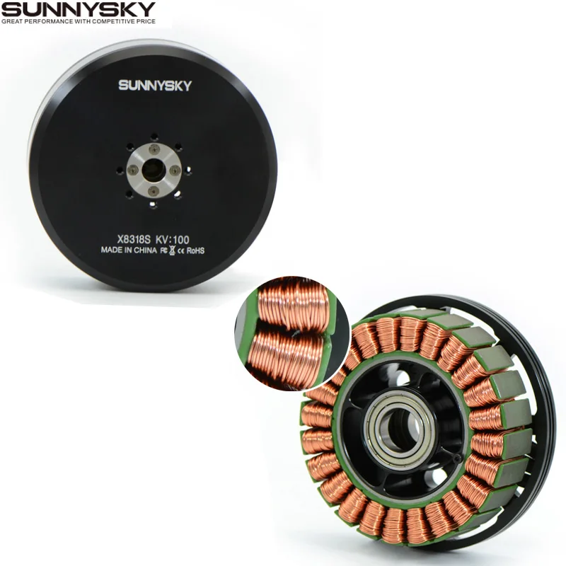 Sunnysky X8318S 120KV 100KV Brushless Motor Multi-rotor Motor for Plant Protection Machine RC Drone
Sunnysky X8318S 120KV 100KV Brushless Motor Multi-rotor Motor for Plant Protection Machine RC Drone